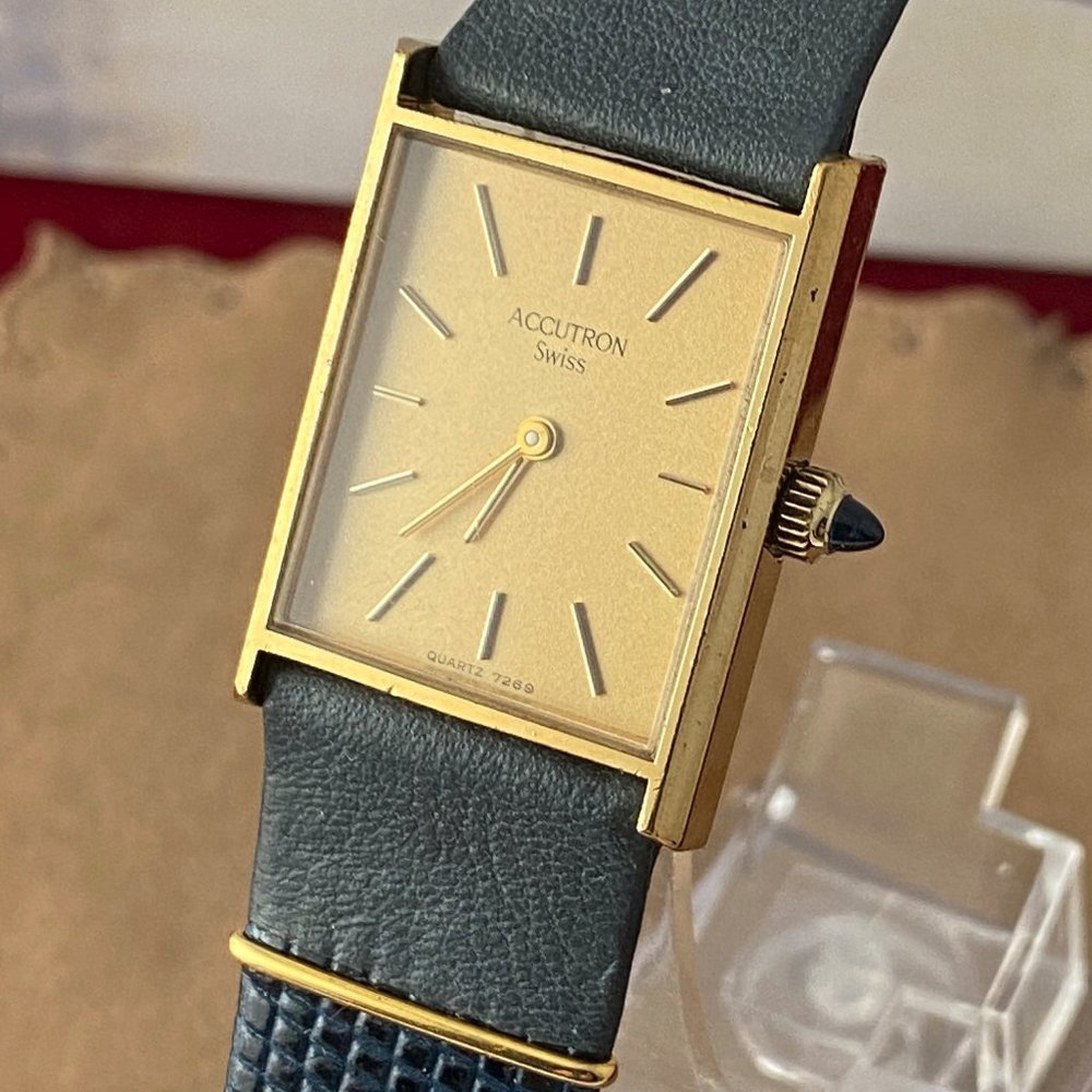Vintage ACCUTRON Bulova 7269 Swiss Watch P1 1981